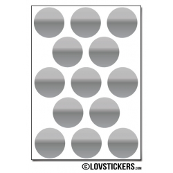 104 Stickers Ronds 2 cm - Décoration Gommette Loisirs - Vinyle Repositionnable