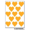 104 Stickers Coeur 2cm - Décoration Gommette Loisirs - Vinyle Repositionnable