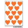 104 Stickers Coeur 2cm - Décoration Gommette Loisirs - Vinyle Repositionnable