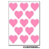 104 Stickers Coeur 2cm - Décoration Gommette Loisirs - Vinyle Repositionnable