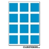 96 Carrés 2cm - Gommette Deco - Repositionnable - Vinyle