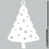 Sticker Sapin de Noel - Décoration intérieur en Vinyle - Nombreux coloris