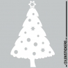 Sticker Sapin de Noel - Décoration intérieur en Vinyle - Nombreux coloris