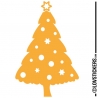 Sticker Sapin de Noel - Décoration intérieur en Vinyle - Nombreux coloris