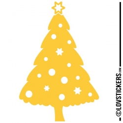 Sticker Sapin de Noel - Décoration intérieur en Vinyle - Nombreux coloris