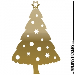 Sticker Sapin de Noel - Décoration intérieur en Vinyle - Nombreux coloris