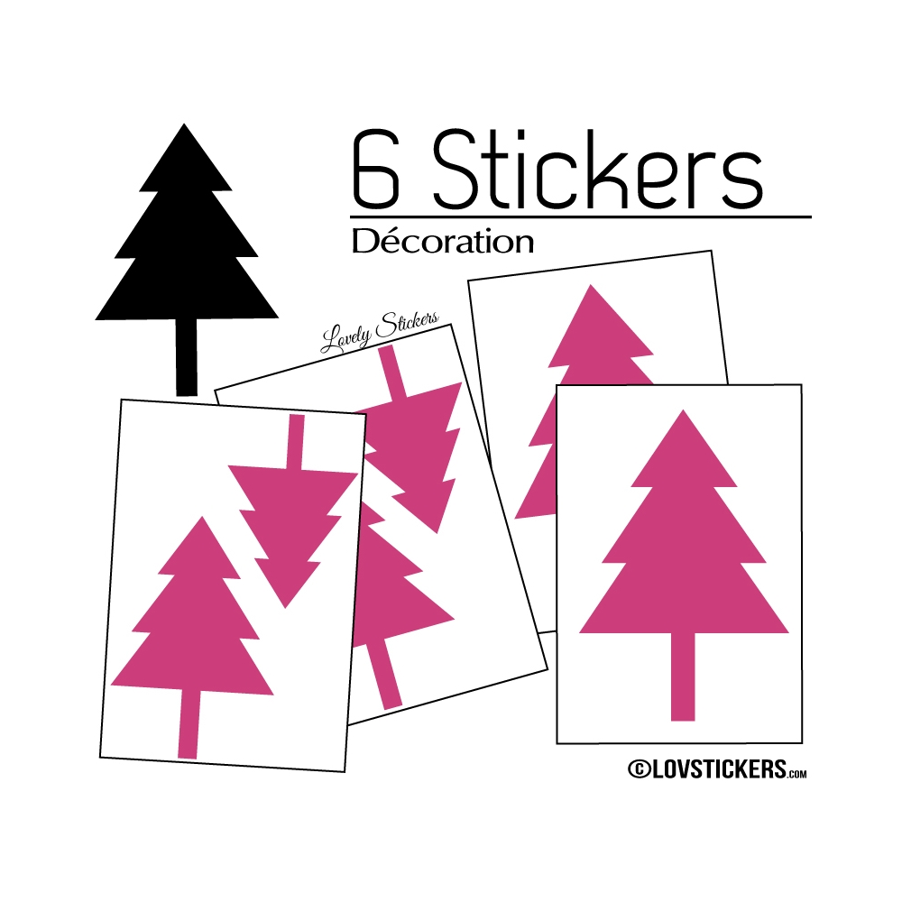 6 Stickers Cloches de Noel - non permanent - Autocollant Décoration Hivers et Noel