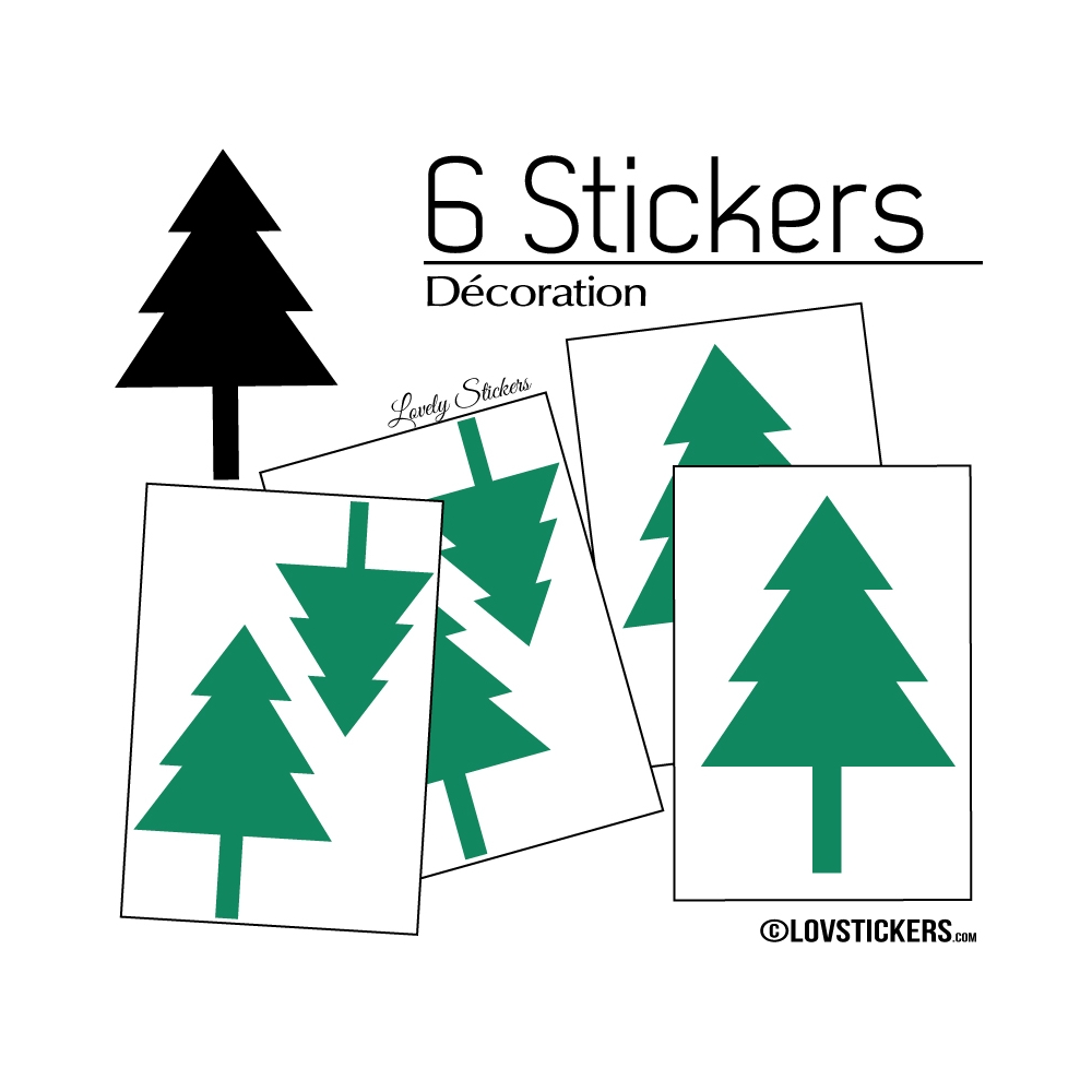 6 Stickers Cloches de Noel - non permanent - Autocollant Décoration Hivers et Noel
