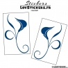 2 Stickers Florale - Deco auto voiture