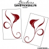 2 Stickers Florale - Deco auto voiture
