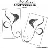 2 Stickers Florale - Deco auto voiture