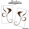 2 Stickers Florale - Deco auto voiture