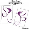 2 Stickers Florale - Deco auto voiture