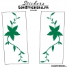 2 Stickers Florale - Deco auto voiture