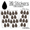 30 Gouttes d'eau Mixte Stickers - Autocollant