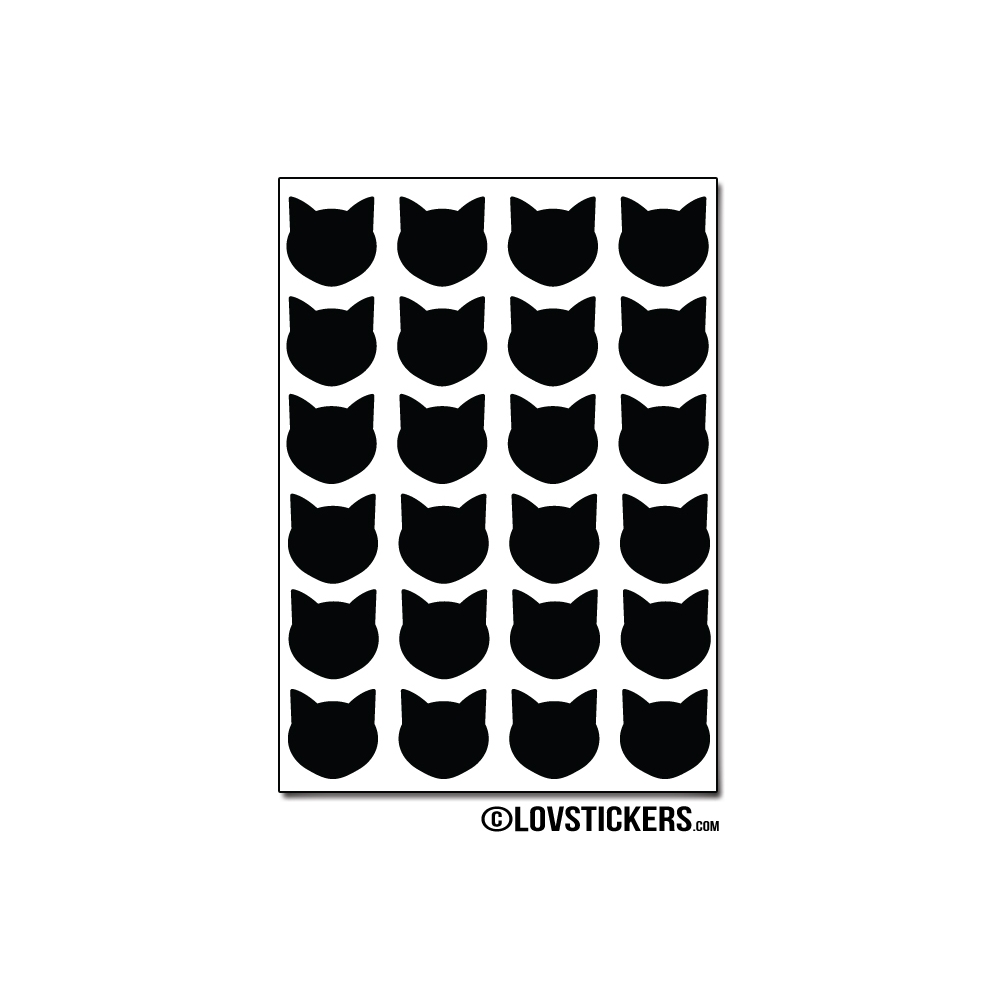 192 chats 1,5 cm - Gommette Deco - Repositionnable 192 chats 1,5 cm - Gommette Deco - Repositionnable