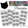 Sticker tête de chat - Autocollant LovStickers.com