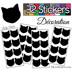 10 stickers Empreintes / Pattes de Chats *