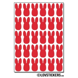 240 lapins de 1 cm - Gommette Deco - Repositionnable