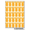 240 lapins de 1 cm - Gommette Deco - Repositionnable