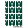 240 lapins de 1 cm - Gommette Deco - Repositionnable