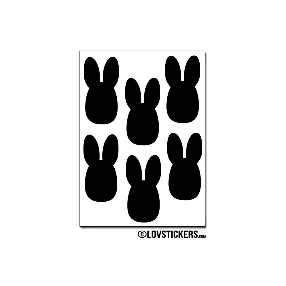 48 lapins de 2 cm - Gommette Deco - Repositionnable 48 lapins de 2 cm - Gommette Deco - Repositionnable