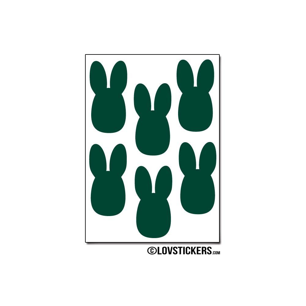 48 lapins de 2 cm - Gommette Deco - Repositionnable