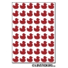 384 canards de 1 cm - Gommette Deco - Repositionnable