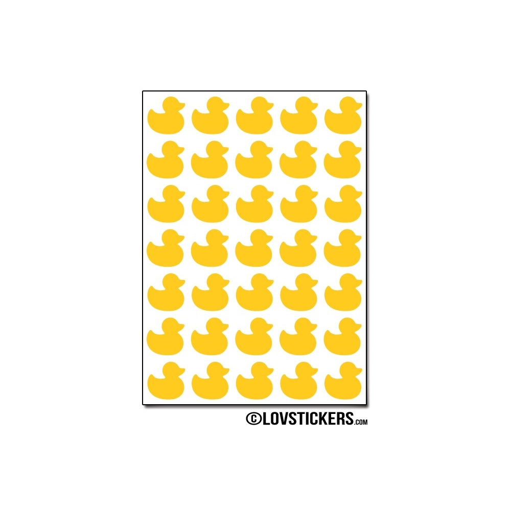 280 canards de 1,2 cm - Gommette Deco - Repositionnable