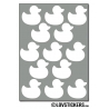 192 canards de 2 cm - Gommette Deco - Repositionnable