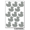 192 canards de 2 cm - Gommette Deco - Repositionnable