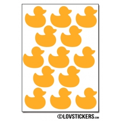 192 canards de 2 cm - Gommette Deco - Repositionnable