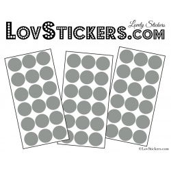 54 Stickers Ronds Mixte - Autocollant Décoration Intérieur