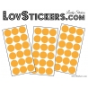 54 Stickers Ronds Mixte - Autocollant Décoration Intérieur