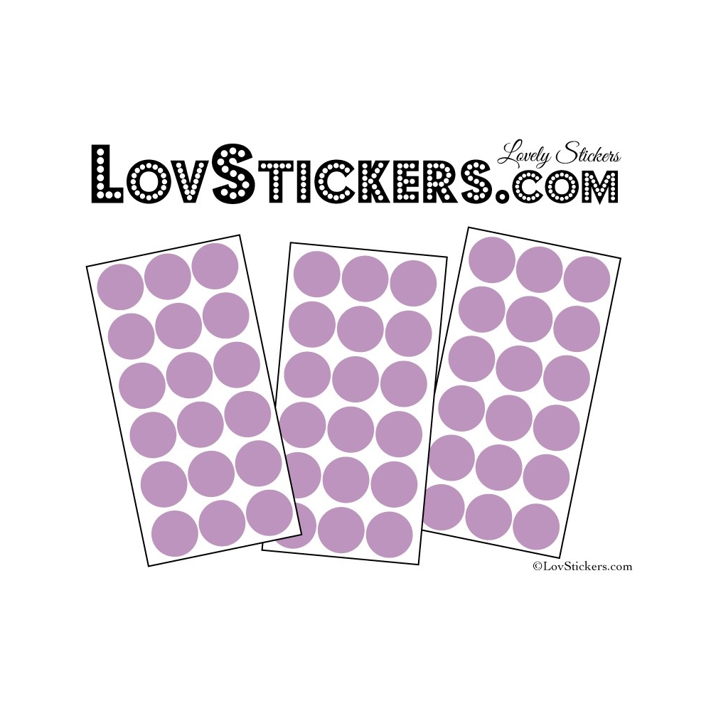 54 Stickers Ronds Mixte - Autocollant Décoration Intérieur