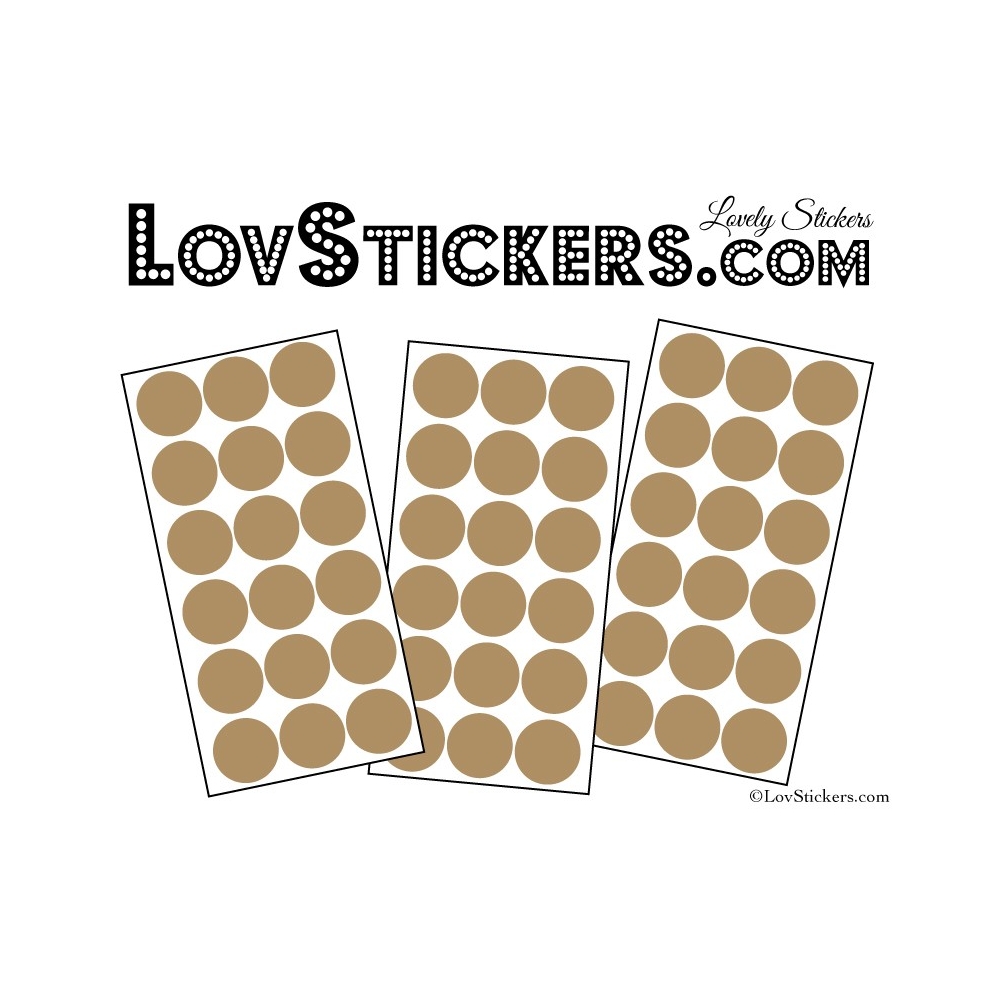 54 Stickers Ronds Mixte - Autocollant Décoration Intérieur