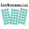 54 Stickers Ronds Mixte - Autocollant Décoration Intérieur