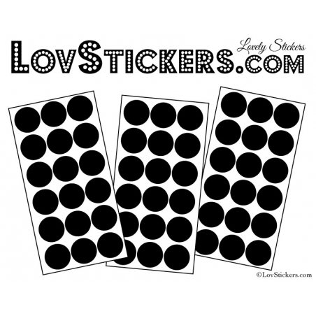 54 Stickers Ronds Mixte - Autocollant Décoration Intérieur