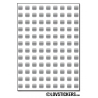 864 Carrés 0,5cm - Gommette Deco - Repositionnable
