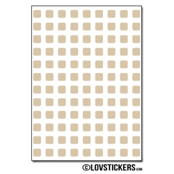 864 Carrés 0,5cm - Gommette Deco - Repositionnable