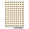 864 Carrés 0,5cm - Gommette Deco - Repositionnable