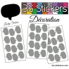36 Stickers Bulles - Autocollant Décoration Intérieur