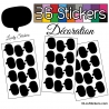 36 Stickers Bulles - Autocollant Décoration Intérieur