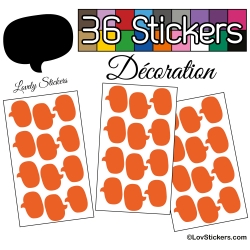 36 Stickers Bulles - Autocollant Décoration Intérieur