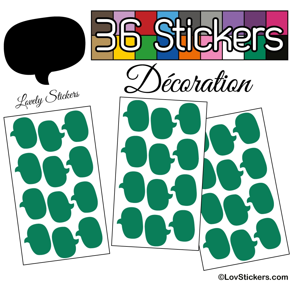 36 Stickers Bulles - Autocollant Décoration Intérieur 36 Stickers Bulles - Autocollant Décoration Intérieur