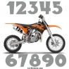 2 Nombres - Font 002 - Nombre adhesif Racing  Moto Quad VTT