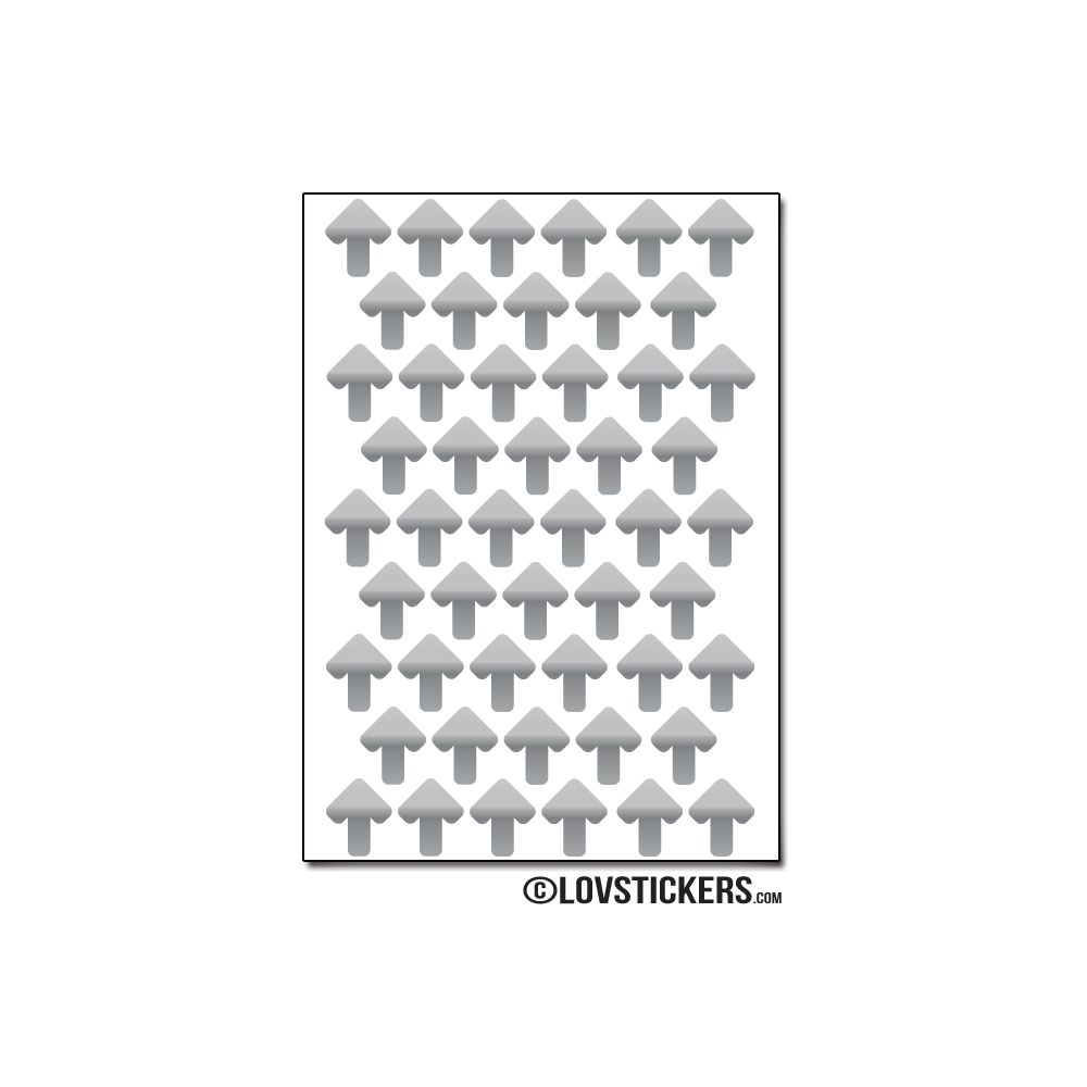 500 Flèches 1 cm - Gommette Deco - Repositionnable