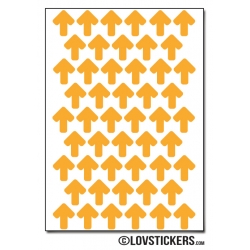 500 Flèches 1 cm - Gommette Deco - Repositionnable