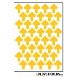 320 Flèches 1,2 cm - Gommette Deco - Repositionnable