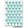 320 Flèches 1,2 cm - Gommette Deco - Repositionnable